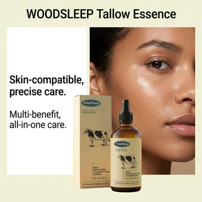 Beef Tallow Nourishing Serum Repair Dry Skin Soothing Brightening Glowing Fade Fine Lines Soft Rejuvenation Hydrating Face Serum