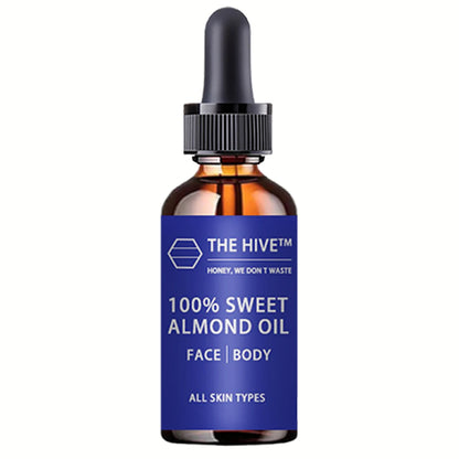 100% sweet almond oil essence shrinks pores, reduces fine lines, nourishes skin, and cleans face