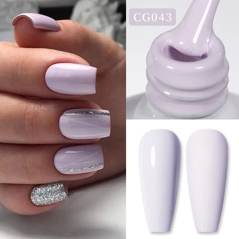 BORN PRETTY 10ml Nude Pink Gel Nail Polish Varnis Semi Permanent Nail Gel Varnish Soak Off UV Gel for Valentine's Day Gift Nails