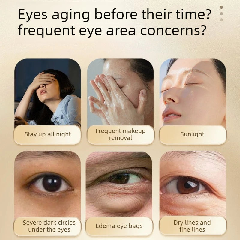 Beauty Salon Line-grade Black Gold Royal Jelly Collagen Light Wrinkle Eye Cream Care Anti Wrinkle Cream Eye Bags Contour Beauty