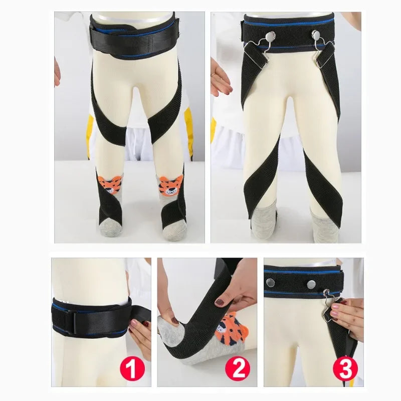 Children Babies Correction Straps Inner Outer Eight Character Leg Foot Walking Posture Portable Correction Belts Shoes Supplies