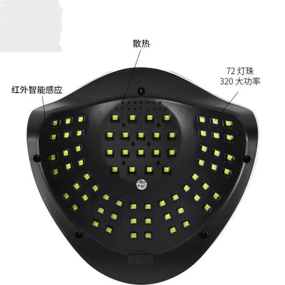 X19 Nail Drying Device - LED Ultraviolet Lamp - Professional Nail Art Accessories for Drying Nail Glue - Phototherapy for Nails