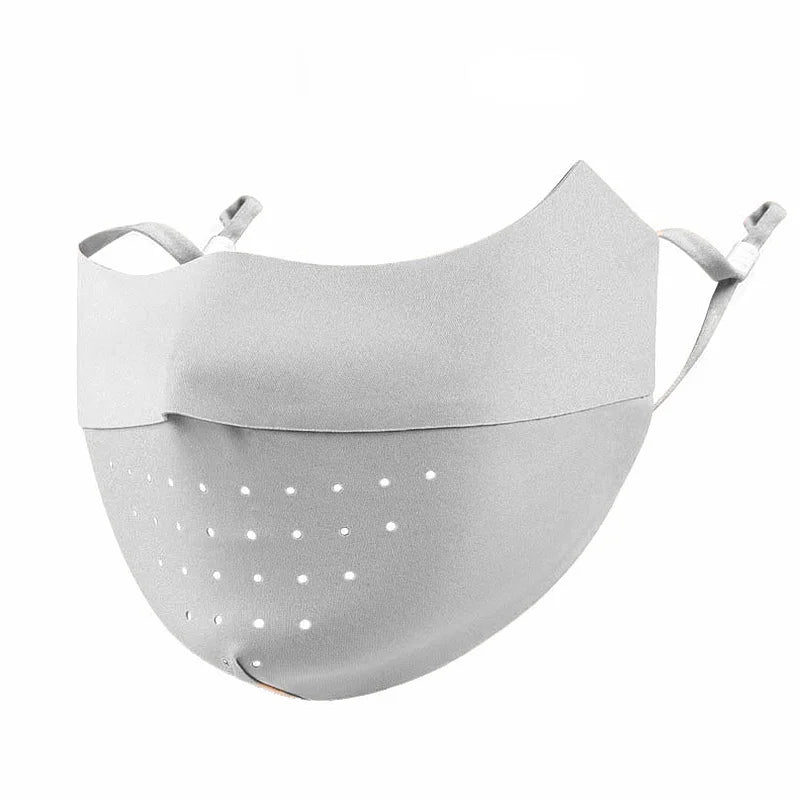 Ice Silk Face Mask UPF50+ Uv Sun Protection Summer Adjustable Breathable Men Women Outdoor Running Cycling Sports Mask