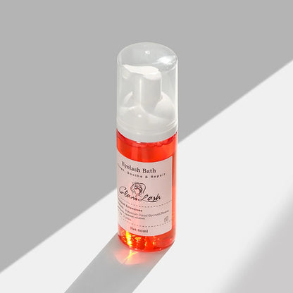 GLAMLASH 60ml  Eyelash Extension Shampoo Foam Eyelid Deep Clean Cleanser For Makeup Tools Mascara Remover Glue Salon Home Use