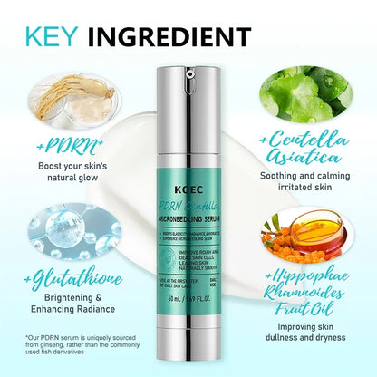 Korean Centella Asiatica Extract Soothes Moisturize Soft Firm Brighten Repair Skin Facial Collagen Microneedle Essence Lotion