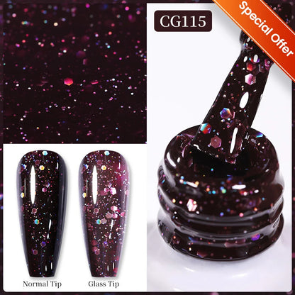 BORN PRETTY 10ml Nude Pink Gel Nail Polish Varnis Semi Permanent Nail Gel Varnish Soak Off UV Gel for Valentine's Day Gift Nails