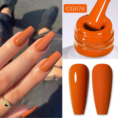 BORN PRETTY 10ml Nude Pink Gel Nail Polish Varnis Semi Permanent Nail Gel Varnish Soak Off UV Gel for Valentine's Day Gift Nails