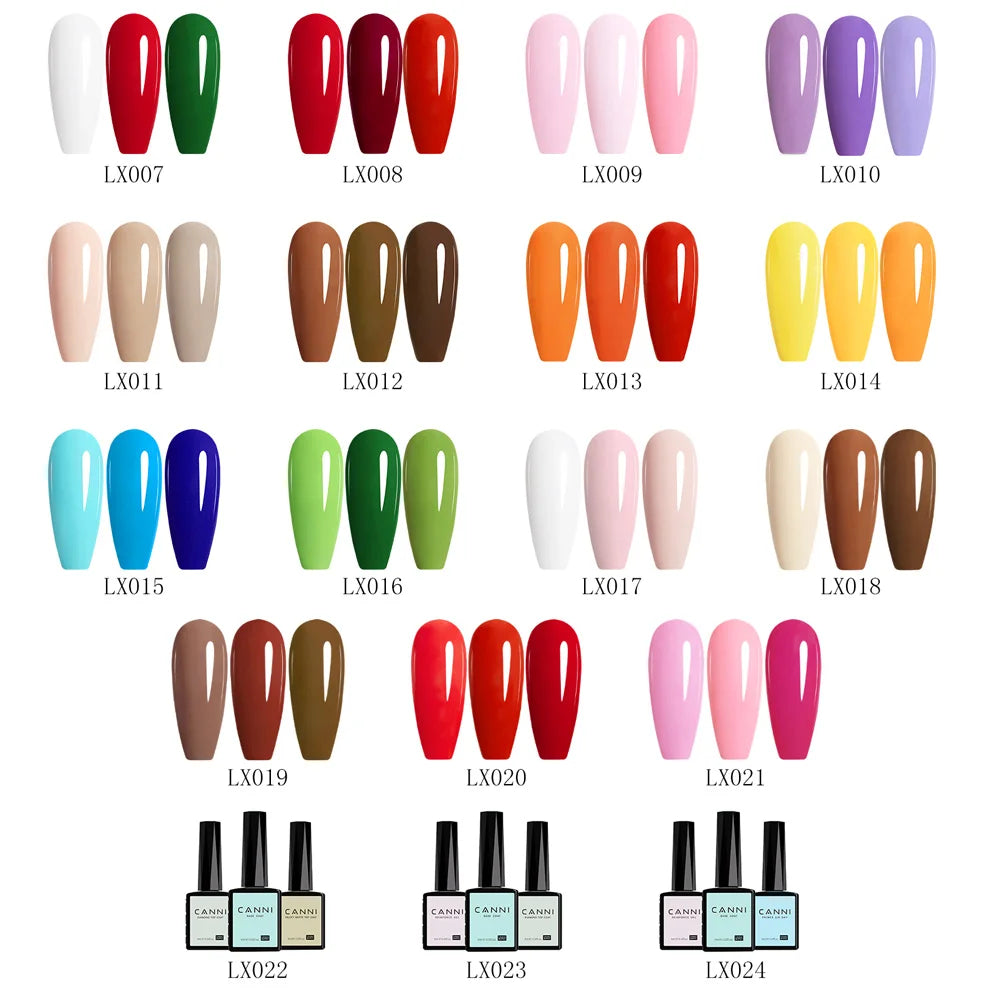 9ml CANNI TPO FREE HEMA FREE Ultra Consistency Nail Gel Polish Set Round Brush Semi Permanent Soak Off UV LED Gel Nail Kit