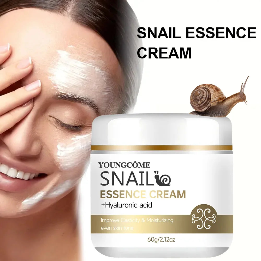 YOUNGCOME Snail essence cream with hyaluronic acid,Retinol Moisturizing Lightening Repairing Smooth Skincare Whitening Creams