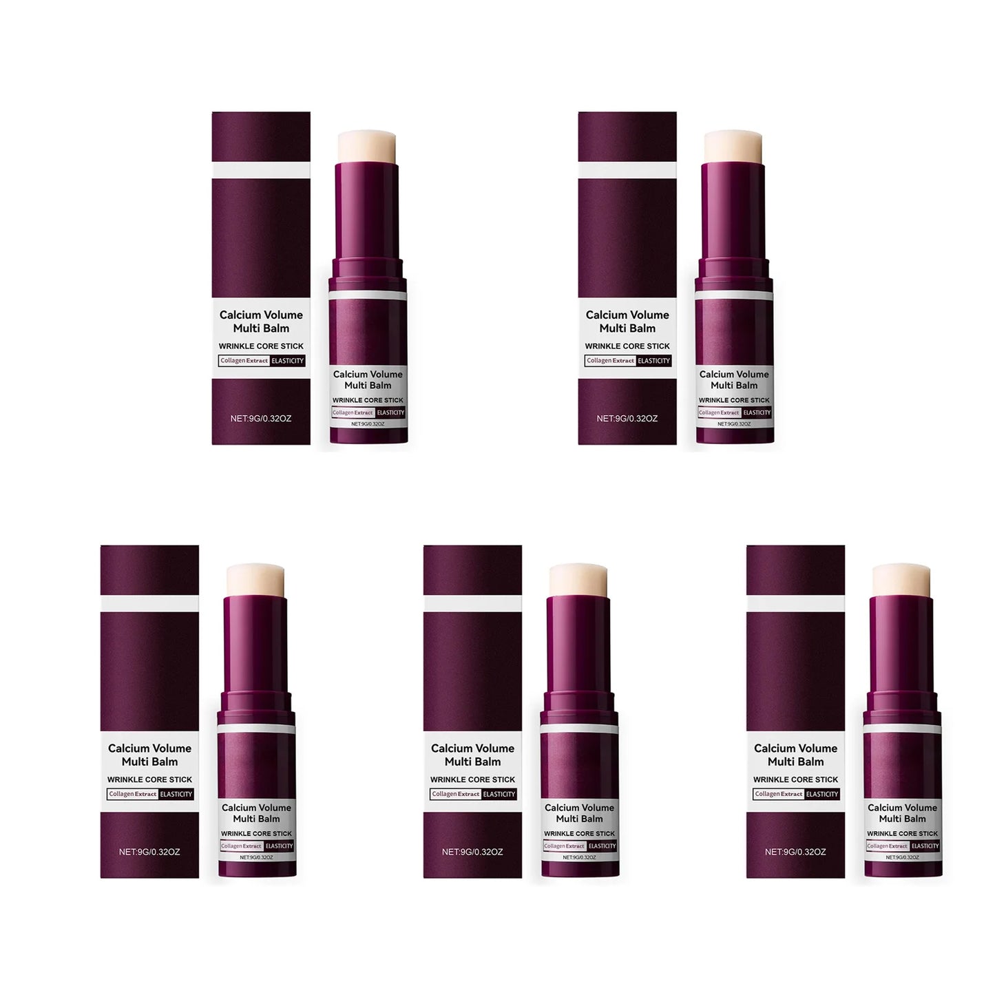 Calcium Volume Multi Balm Hydrating Anti Aging Fade Fine Lines Firming Skin Brightening Nourishing Collagen Moisturing Stick
