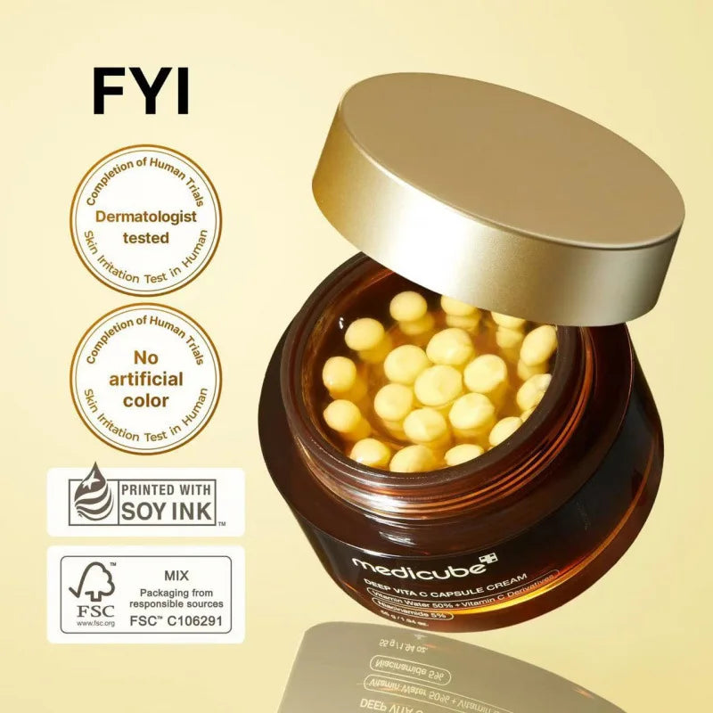 Vitamin C Ceramide Hydrating Repair Capsule Cream Korean Skin Care Products Beauty and Health Moisturizing Hydrating Niacinamide
