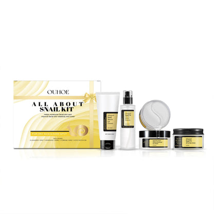 Snail Mucin 96 Skin Care Set Fade Fine Lines Wrinkles Repair Tighten Moisturizing Facial Smooth Brightening Facial Essence Set