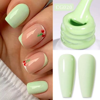 BORN PRETTY 10ml Nude Pink Gel Nail Polish Varnis Semi Permanent Nail Gel Varnish Soak Off UV Gel for Valentine's Day Gift Nails