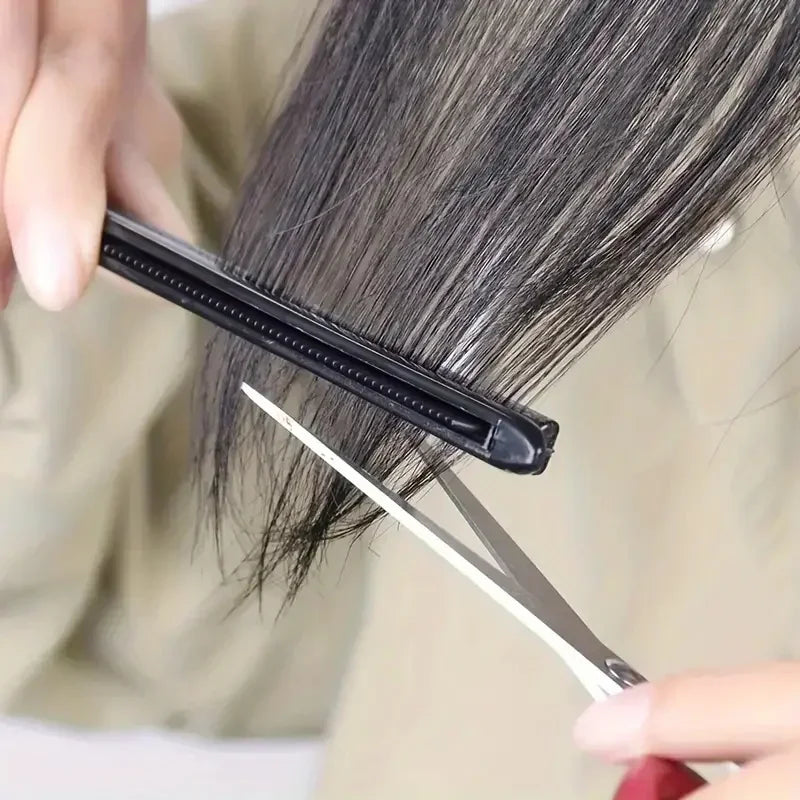 V-Shape Curling Comb, Textured Finishing, Straightening Paddle, Professional Hair Styling Clip Tool