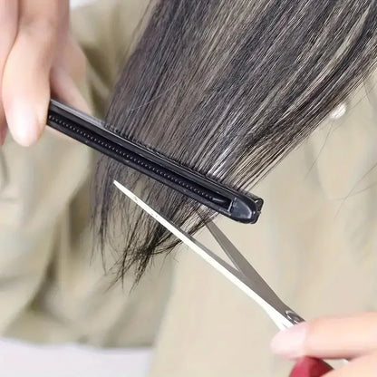 V-Shape Curling Comb, Textured Finishing, Straightening Paddle, Professional Hair Styling Clip Tool