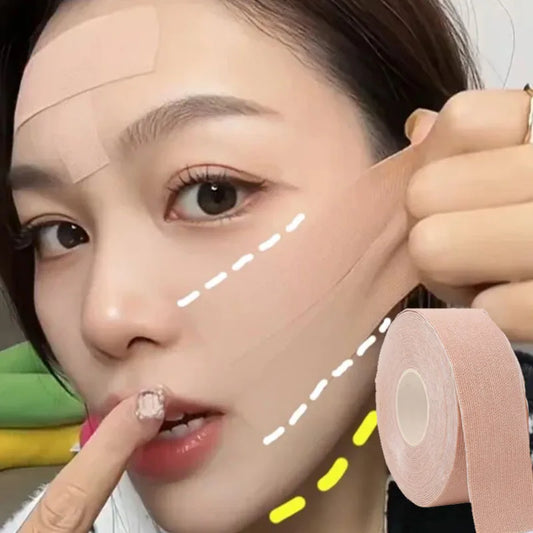 2.5CM*5M Instant Facial Lift Tape Face Neck Eyes Skin Lifting Tool Wrinkle Removal Sticker V Face Elastic Bandage Skin Care Tool