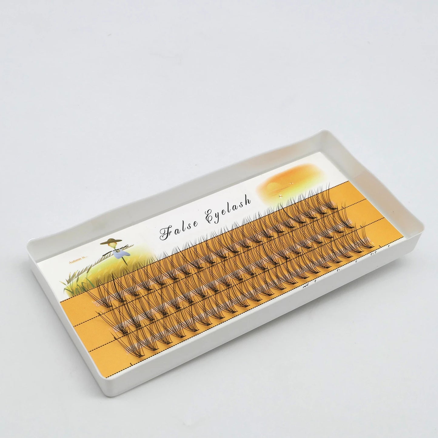 10D mink Eyelashes 60 bundles/box natural Eyelash extension 3D Russian Individual Eyelash Cluster Makeup Tool Lashes Wholesale