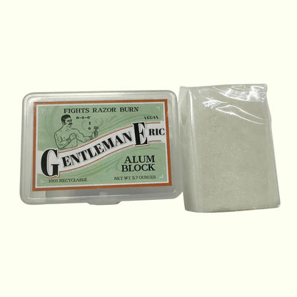 3.7oz Alum Block in Plastic Case Travel Shaving Styptic Relief Aftershave Shave Stone Natural Alum Block Deodorant Aluminum Free