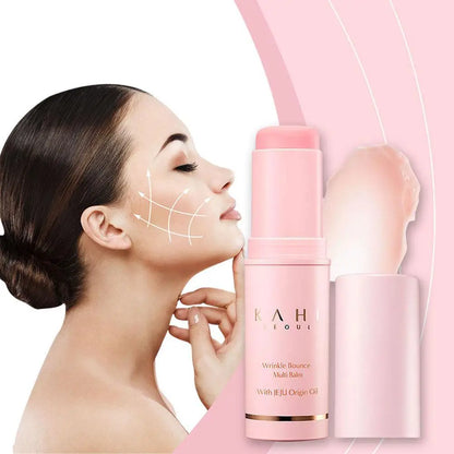 1/3/5PCS Korean Bounce Multi Balm Collagen Pink Stick Make Up Base Daily Deep Moisturizing Firming Lift Korean Skin Care