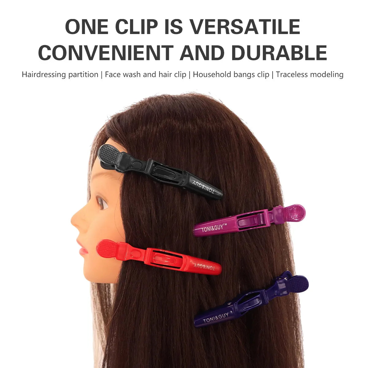 6PCS Alligator Hair Clip Professional Hairdressing Clamps Plastic Hair Claw Barber Salon Styling Hairpins Hair Accessories