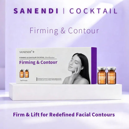 Sanendi Cocktail Serum for Facial Ampoule Hyaluronic Acid Dermapen Purifying Hydrating Skinbooster Korean Skincare Set 7ML*5Vial