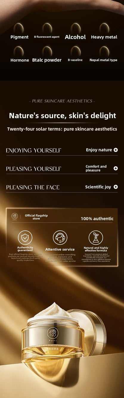 RUYI Noble Lady Cream Nude Makeup Firming Brightening Moisturizing Anti-wrinkle Concealing Natural Face Cream Beauty Skin Care