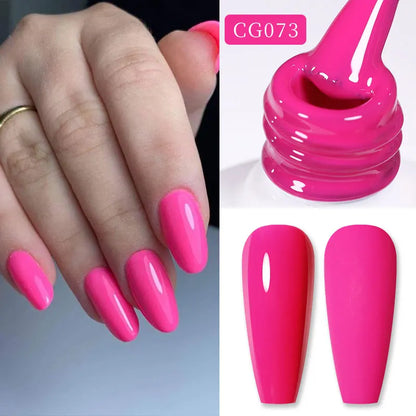 BORN PRETTY 10ml Nude Pink Gel Nail Polish Varnis Semi Permanent Nail Gel Varnish Soak Off UV Gel for Valentine's Day Gift Nails