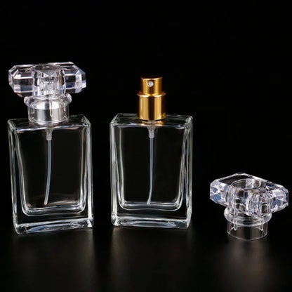 30ml Glass Perfume Bottles Empty Refillable Clear Travel Spray Atomizer Container Portable Perfume Bottle for Women Men Home Use