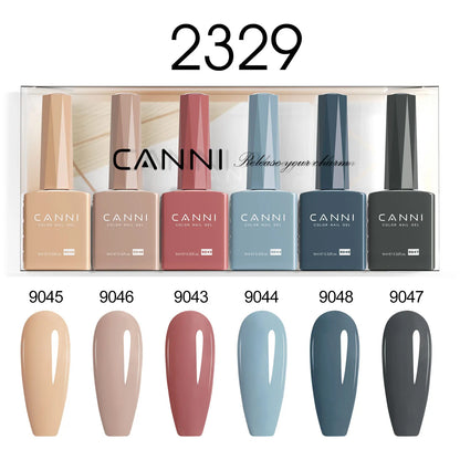 9ml CANNI TPO FREE HEMA FREE Ultra Consistency Nail Gel Polish Set Round Brush Semi Permanent Soak Off UV LED Gel Nail Kit