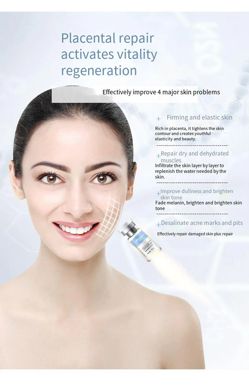 Placent Peptide Ampoule Hyaluronic acid Serum For Face Dr.Pen  Freeze-dried Powder Repair Moisturizing Skin Care Korean