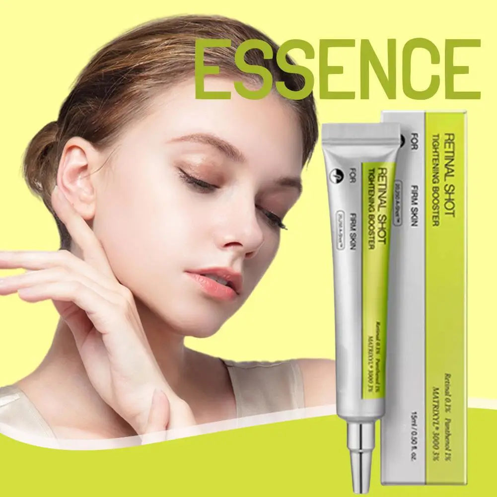 Retinol Shot Eye Essence Serum Long Lasting Moisturizing Dark Circles Wrinkles Smoothing Gentle Non Irritating Eye Skin Care