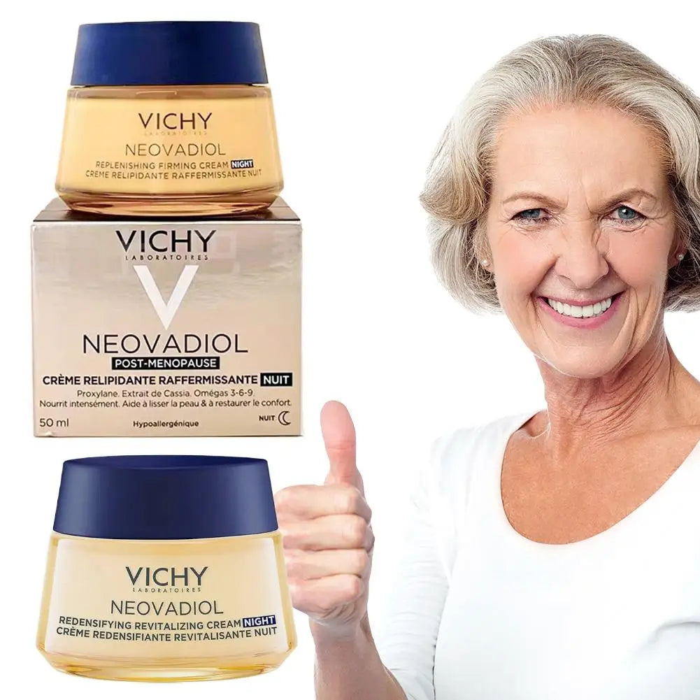 VICHY Menopause Night Cream Day Cream Effective Facial Firming Deep Moisturizing Nourishing Reduce Fine Lines Face Skin Care