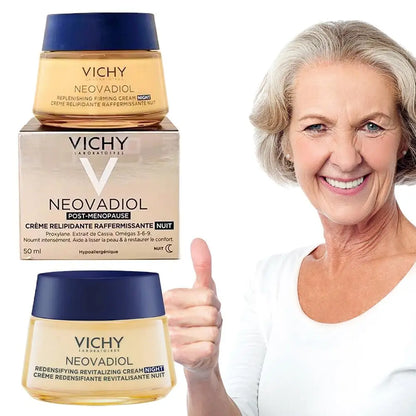 VICHY Menopause Night Cream Day Cream Effective Facial Firming Deep Moisturizing Nourishing Reduce Fine Lines Face Skin Care