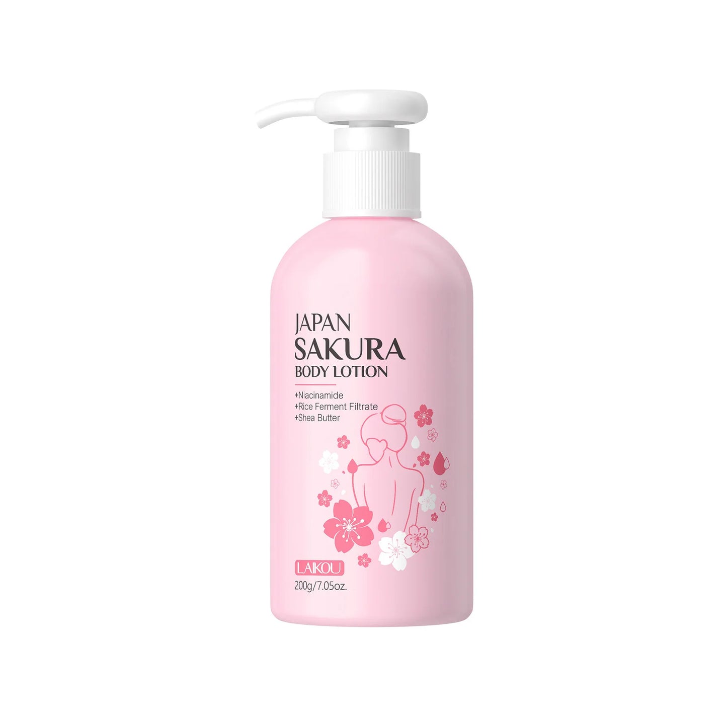 Laikou Cherry Blossom Body Lotion Moisturizing & Repairing  Winter Chapped Skin Care Moisturizing Without Greasiness 200g