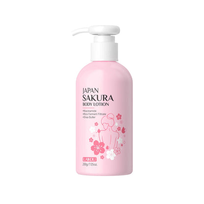 Laikou Cherry Blossom Body Lotion Moisturizing & Repairing  Winter Chapped Skin Care Moisturizing Without Greasiness 200g