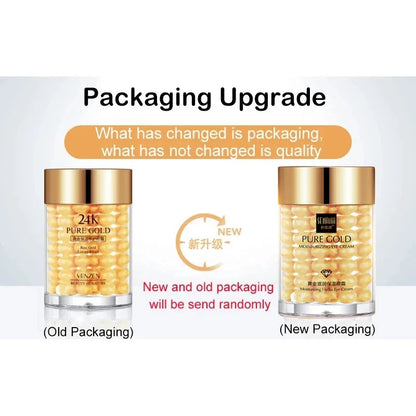 OneSpring Snail Cream Nourishing Anti Wrinkle+Gold Eye Cream Removal Dark Circles Eye Bag Repair Moisturizing Faical Skin Care