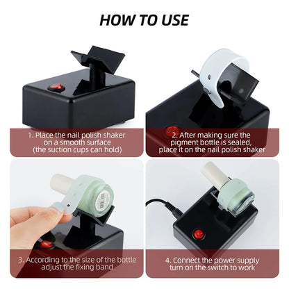 Electric Nail Polish Shaker Gel Nail Polish Tattoo Ink Paint Shaking Mixer Device Liquid Bottle Anti Caking Shaking Machine