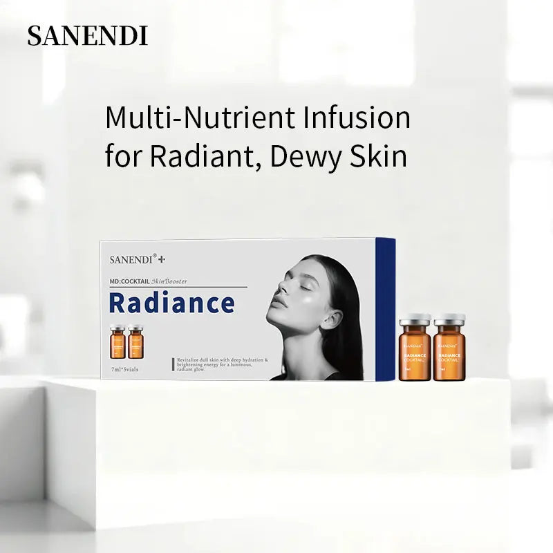 Sanendi Cocktail Serum for Facial Ampoule Hyaluronic Acid Dermapen Purifying Hydrating Skinbooster Korean Skincare Set 7ML*5Vial