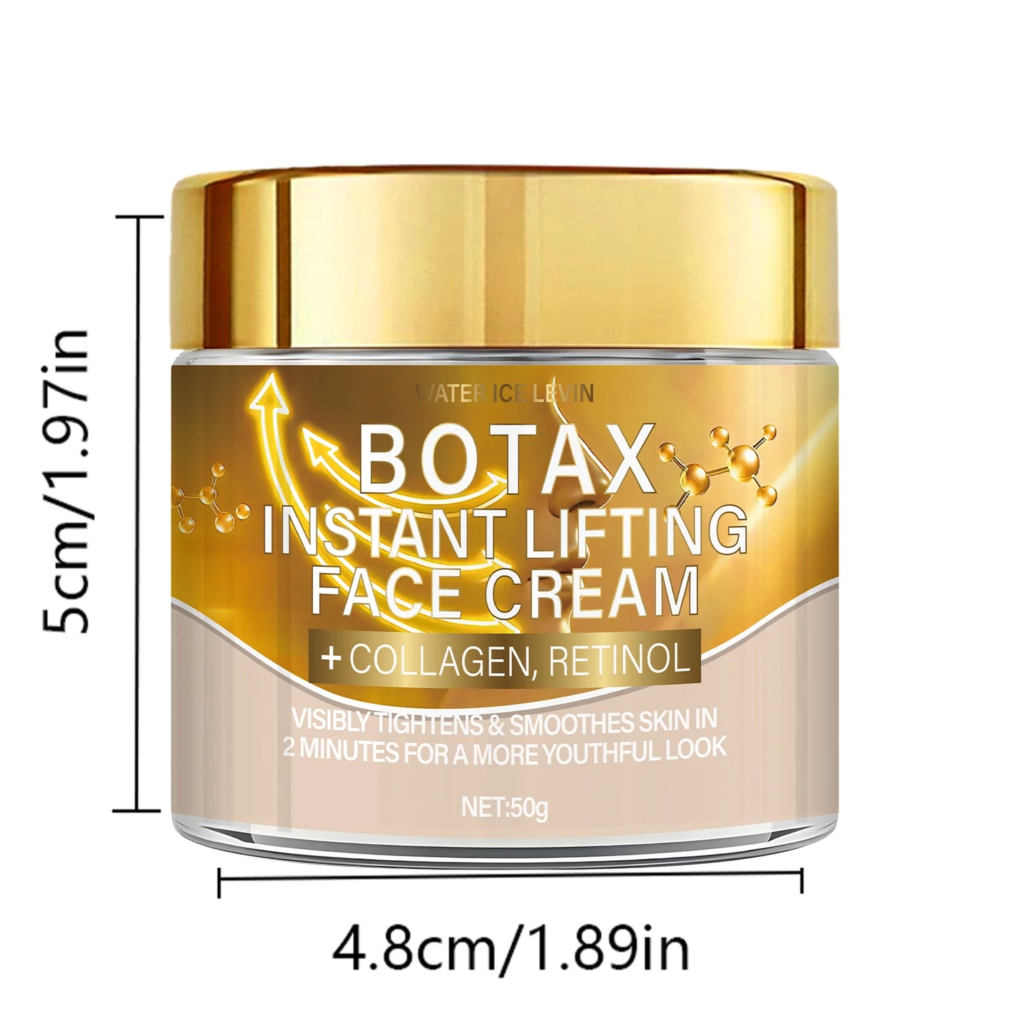 Botax Instant Lifting Face Cream. Collagen Retinol Formula. Visibly Tightens Smooths Skin. 2 Minute Youthful Look. 50g Net.