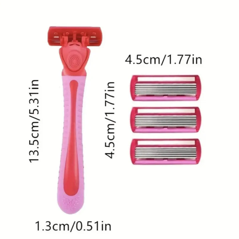 6-Layer Blades Safety Razor Fusion Straight Shaver For Men Shaving Manual Machine With Blades Shave Beard Shavette