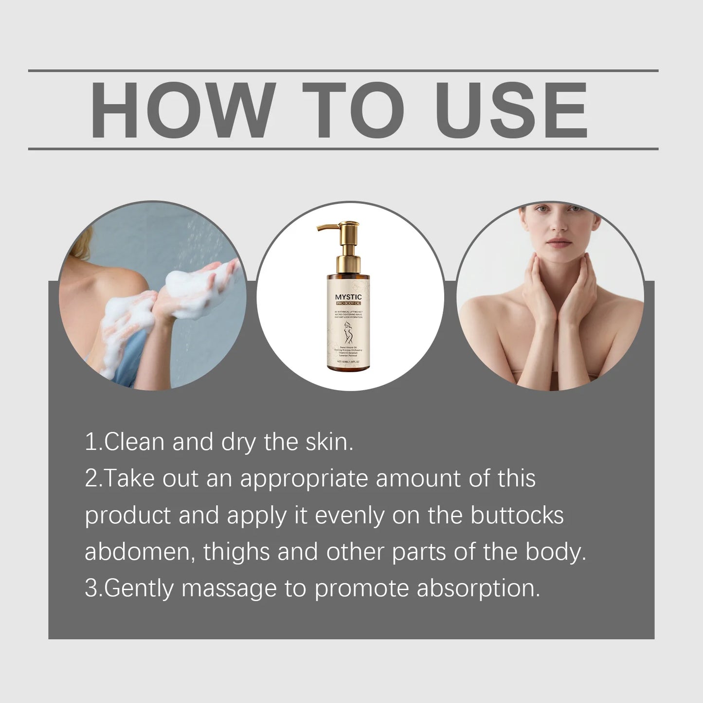 Firming Body Oil Glowing Nourishing Tightening Chest Thighs Brightening Improve Sagging Smoothing Moisturizing Massage Skin Care