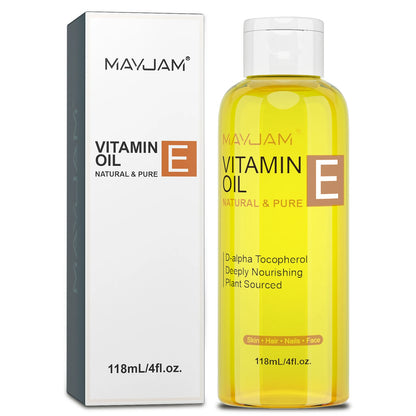 MAYJAM Vitamin E Oil for Face and Skin Nourishing Moisturizing Body Massage Spa Plant Essential Oil 118ml 236ml
