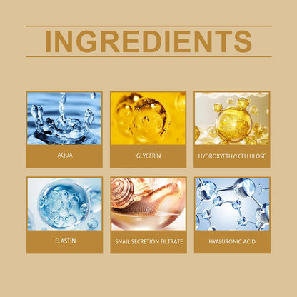 HOYGI Snail Mucin Essence Hydrating Soothing Reduce Fine Lines Deep Moisturizing Revitalize Dull Skin Gentle for All Skin Types