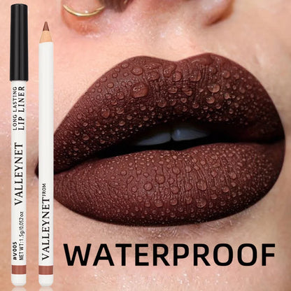 4pcs/set Lip Liner Set Lipstick, 2-in-1 Eyeliner and Lip Liner Waterproof Lip Liner Lipstick Set Women's Lip Combo Makeup