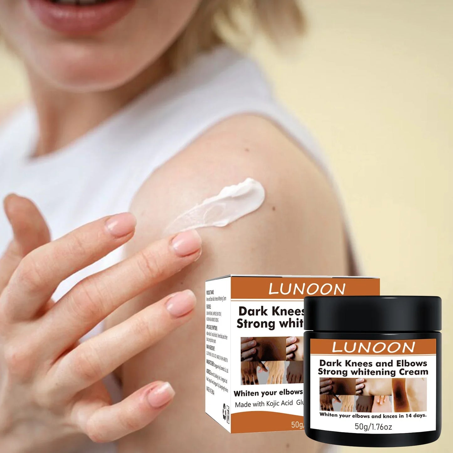 Dark Knuckle Wh-itening Cream Brighten Moisturizing Remover Pigmentation Brightening Knees Skin Care Bleaching Cream