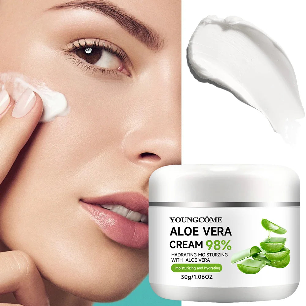 98% Aloe Vera Face Cream Moisturiser Facial Anti Aging Whitening Skin Care Repair Fade Fine Lines Wrinkle Remover Face Cream