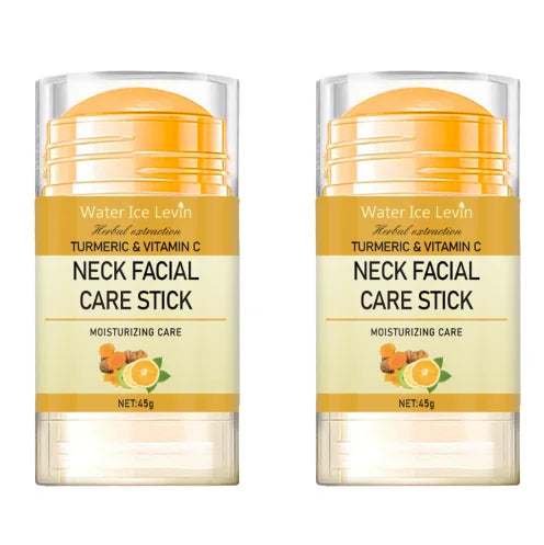 Turmeric & Vitamin C Neck Care Stick, Moisturizes with Herbal Extracts for Smooth, Glowing, Elastic Neck Skin
