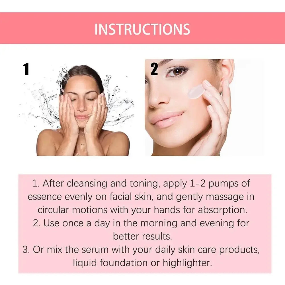 Watermelon Glow Niacinamide Moisturize Serum,Moisturizing Facial Serum W/ Hyaluronic Acid Vitamin E,Hydrating Brighten Skincare