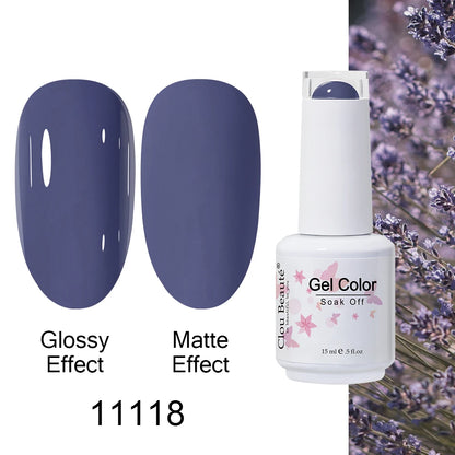 Clou Beaute 15ml Nail Gel Polish Warm Color Dark Red Brown Semi Permanent Nail Art Manicure Soak Off LED UV Varnishes Lacquer