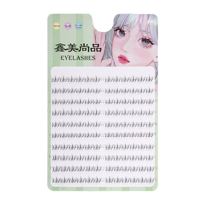 80pcs/set Segmented Lower Eyelashes False Eyelashes Makeup Tools Natural Fake Lower Lashes Women's Cosmetic Supplies